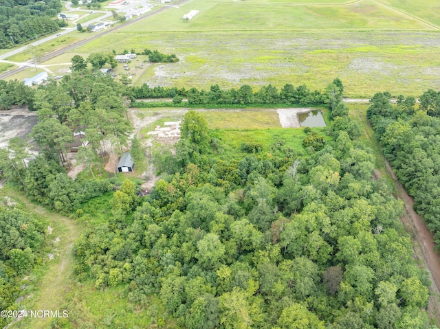 drone / aerial view featuring a rural view