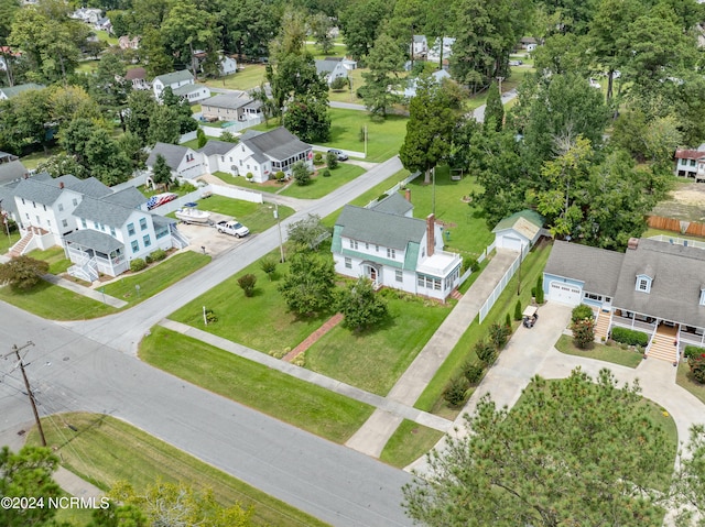 aerial view featuring a residential view