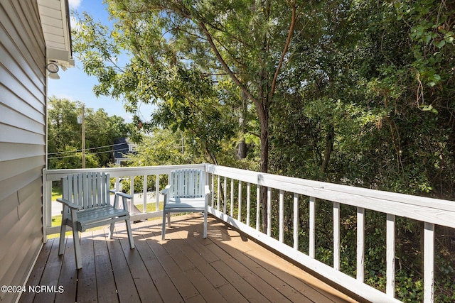 view of wooden terrace