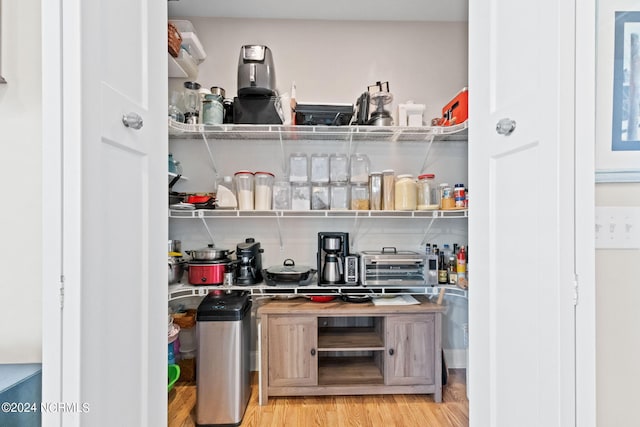 pantry featuring a toaster