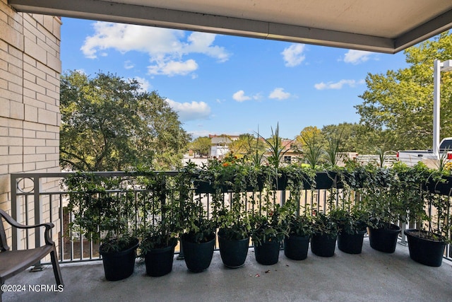 view of balcony