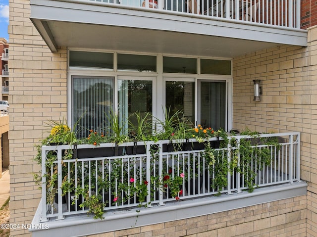 exterior space with a balcony