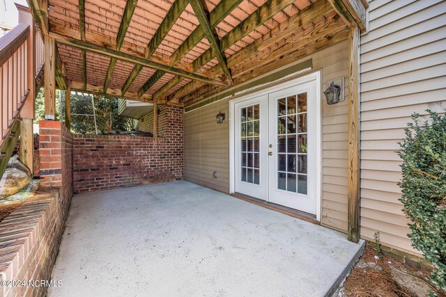 view of patio / terrace with french doors