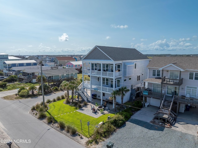 aerial view featuring a residential view