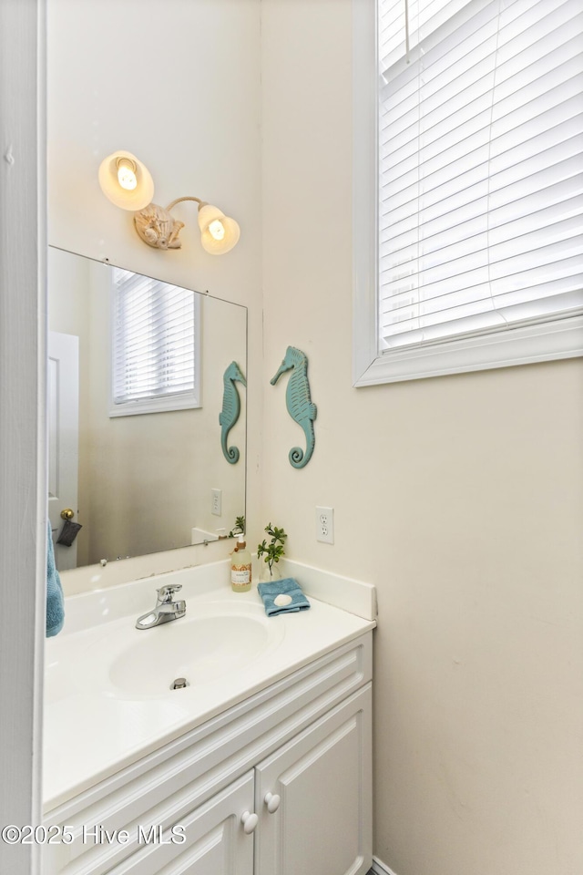 bathroom featuring vanity