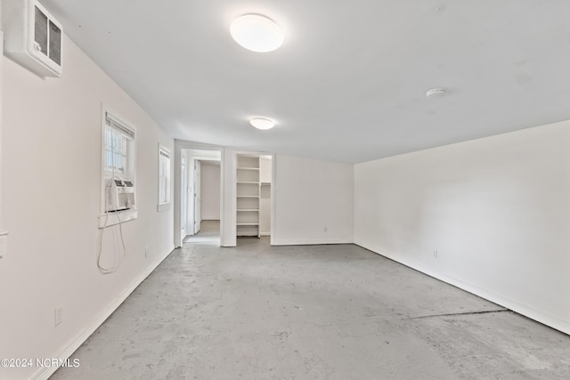 interior space featuring concrete floors