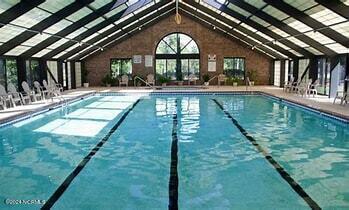 pool with a patio