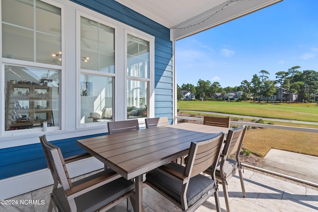 view of patio / terrace with outdoor dining area