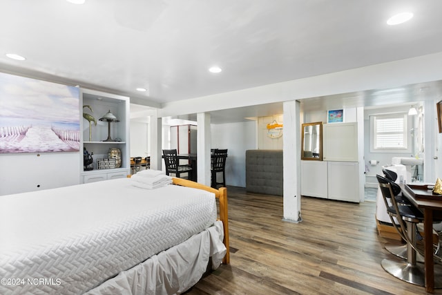 bedroom featuring hardwood / wood-style floors