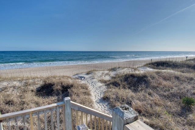 water view featuring a view of the beach