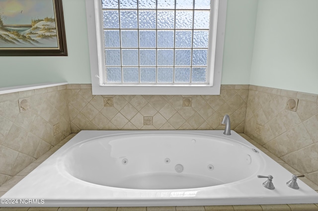 bathroom featuring a bathing tub