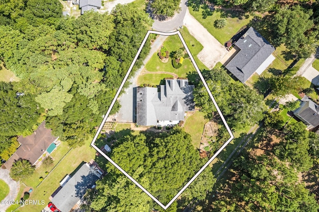 birds eye view of property featuring a residential view