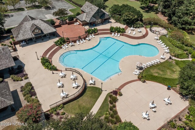 view of pool with a patio