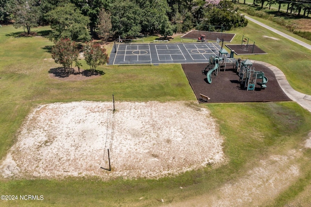 birds eye view of property