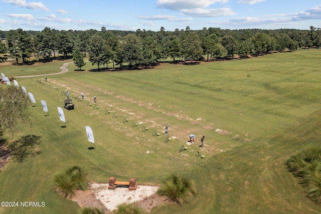 aerial view featuring a rural view