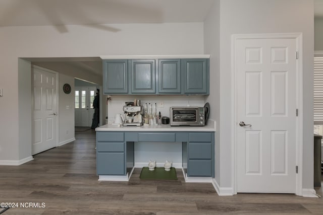 kitchen featuring dark hardwood / wood-style floors