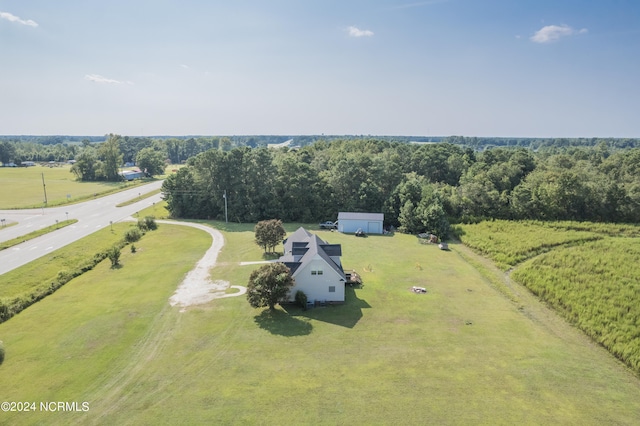 bird's eye view featuring a rural view