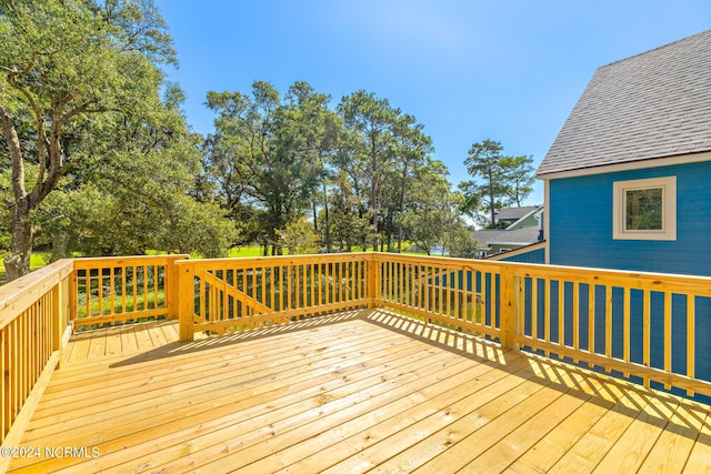 31 Augusta Dr, Oak Island, NC 28465 - view of wooden terrace