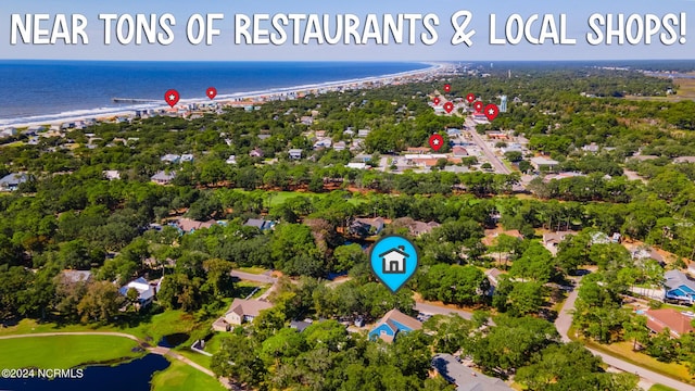 31 Augusta Dr, Oak Island, NC 28465 - bird's eye view with a water view