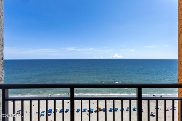 1501 S Ocean Blvd Unit 1235, Myrtle Beach, SC 29577 - water view with a view of the beach