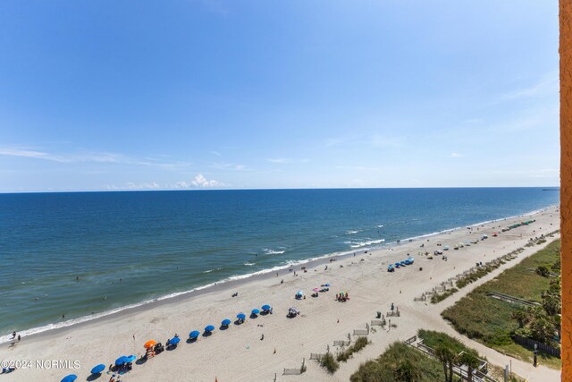 1501 S Ocean Blvd Unit 1235, Myrtle Beach, SC 29577 - property view of water with a view of the beach