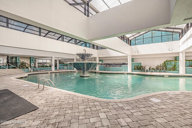 1501 S Ocean Blvd Unit 1235, Myrtle Beach, SC 29577 - community pool with a skylight
