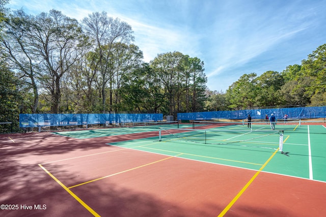 view of sport court