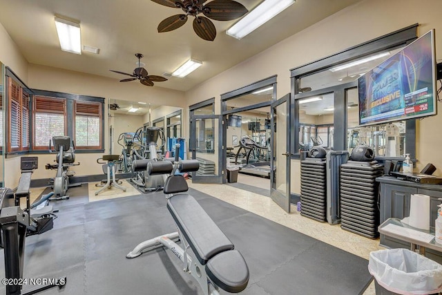 view of exercise room