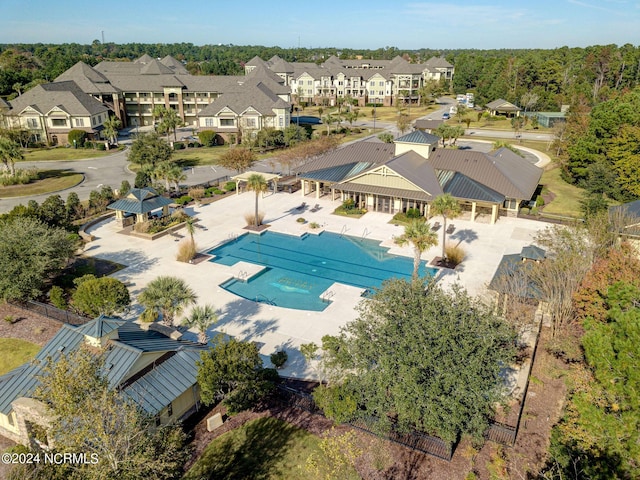 birds eye view of property