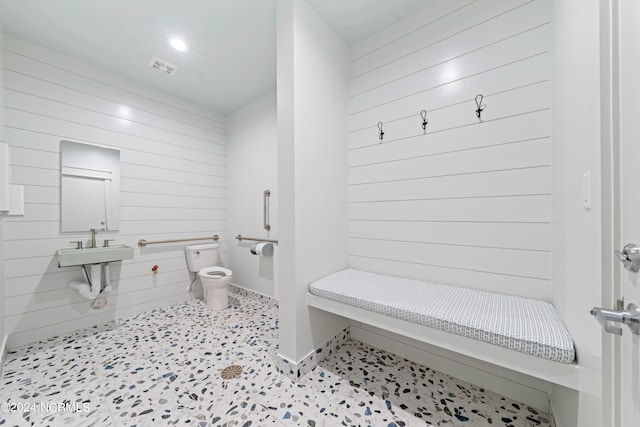 bathroom featuring sink and toilet