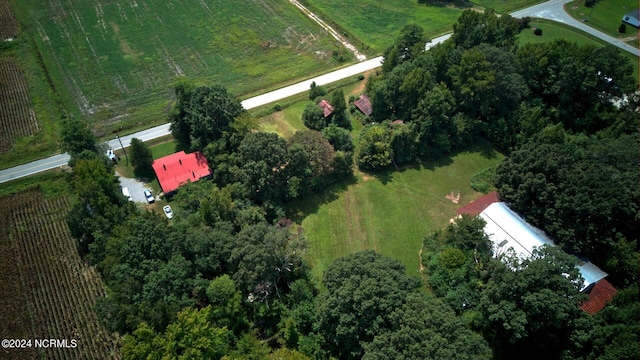 bird's eye view featuring a rural view