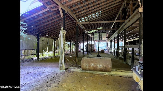 view of horse barn