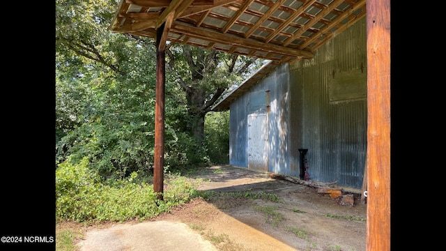 view of outdoor structure