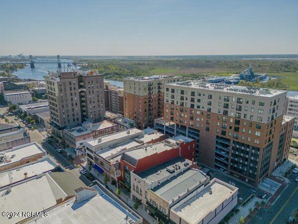 drone / aerial view featuring a view of city