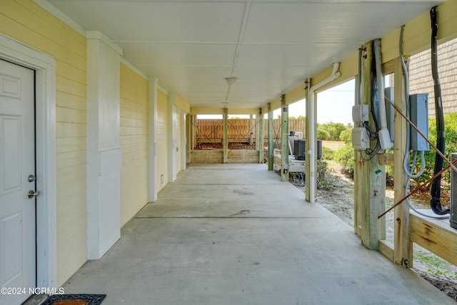 view of patio / terrace with fence