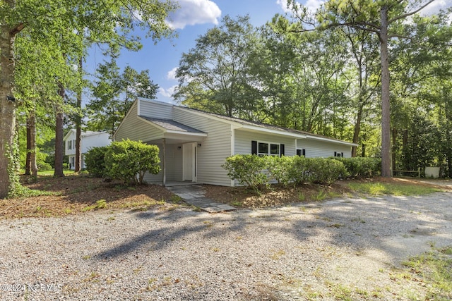 view of front of home