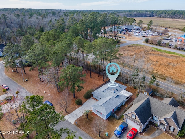 aerial view with a view of trees