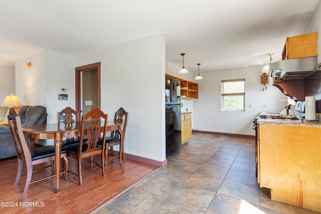 view of dining area