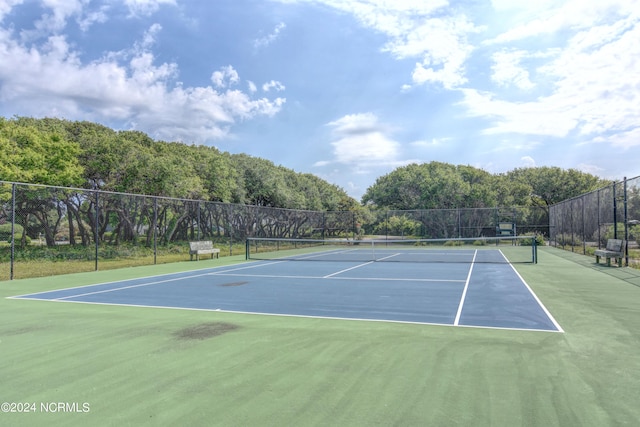 view of tennis court