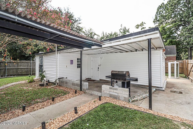 exterior space featuring a patio