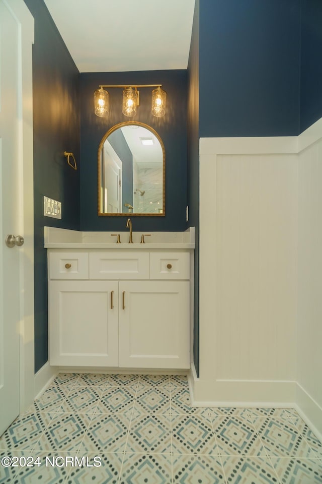 bathroom featuring vanity