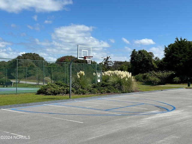 view of basketball court