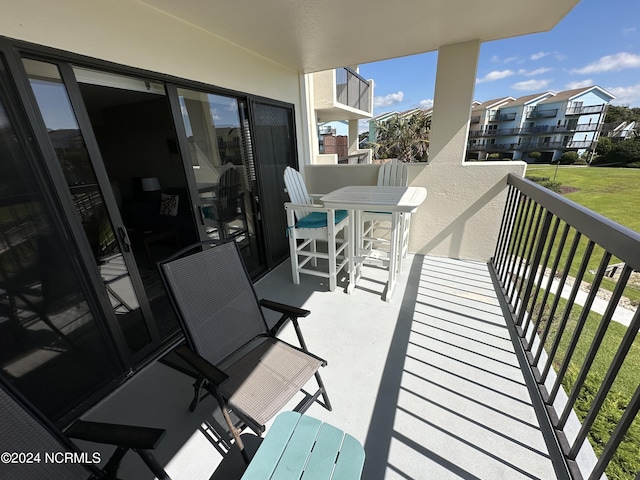 view of balcony