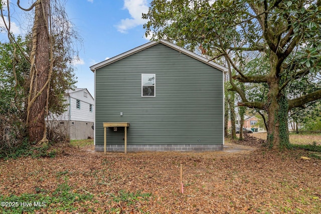 view of rear view of property