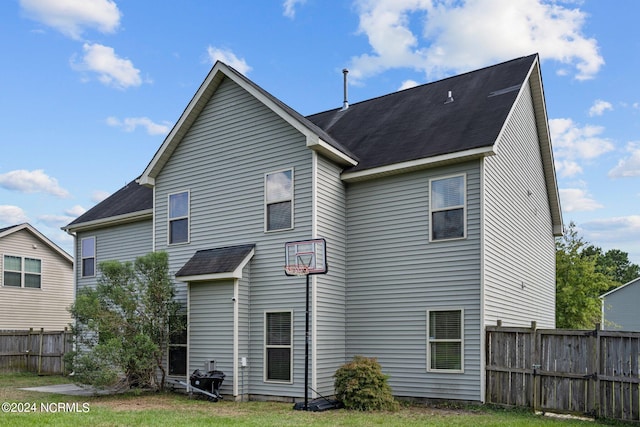 view of rear view of property