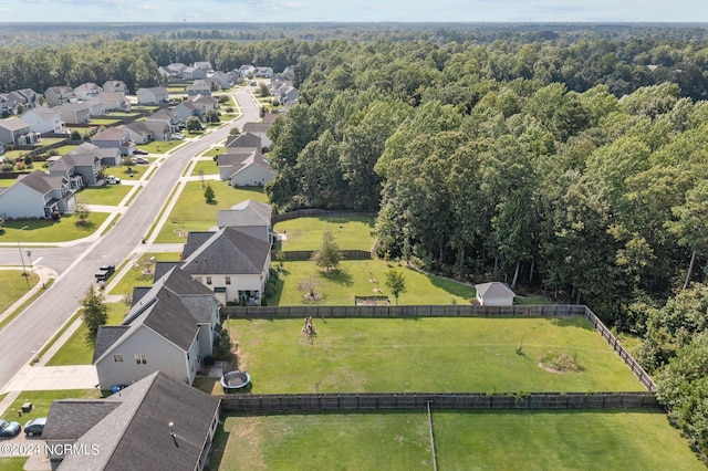 drone / aerial view with a residential view