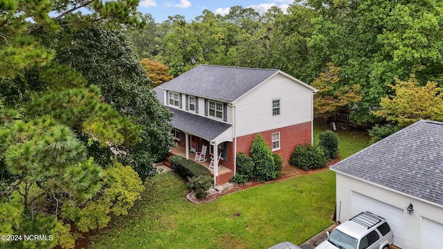 birds eye view of property