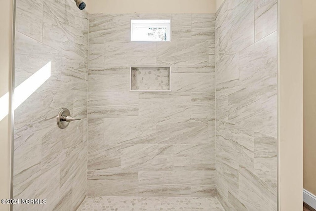 5104 Boss Ct SE, Southport, NC 28461 - bathroom featuring a tile shower