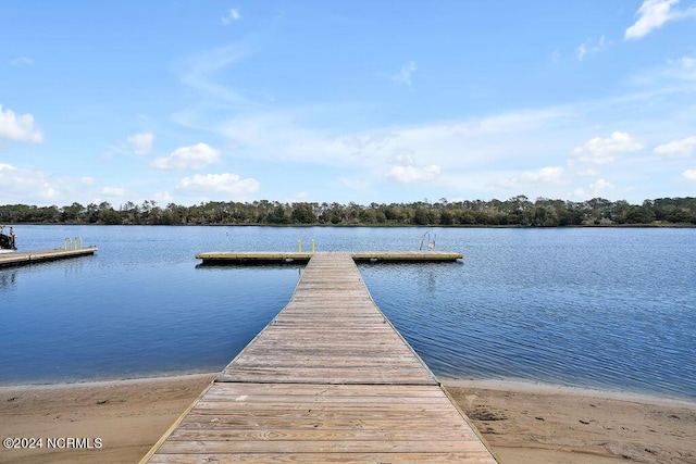 5104 Boss Ct SE, Southport, NC 28461 - dock featuring a water view