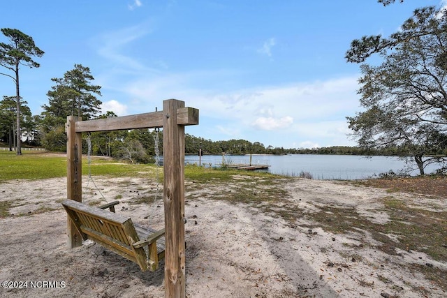 5104 Boss Ct SE, Southport, NC 28461 - dock area featuring a water view